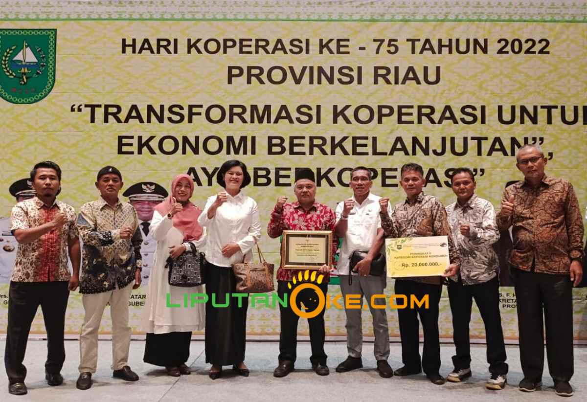 KSU Tasmal dari Inhil Peringkat II Kategori Koperasi Konsumen Tingkat Riau